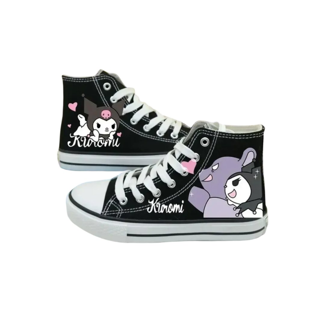 Anime Kawaii Sanrio Kuromi Canvas Shoes