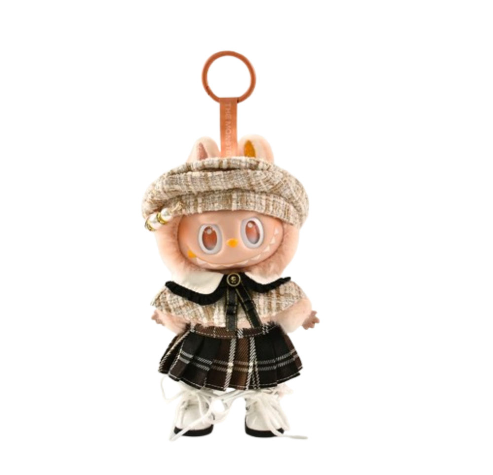 15cm Kawaii Cartoon Labubu Dada Plush Keychain