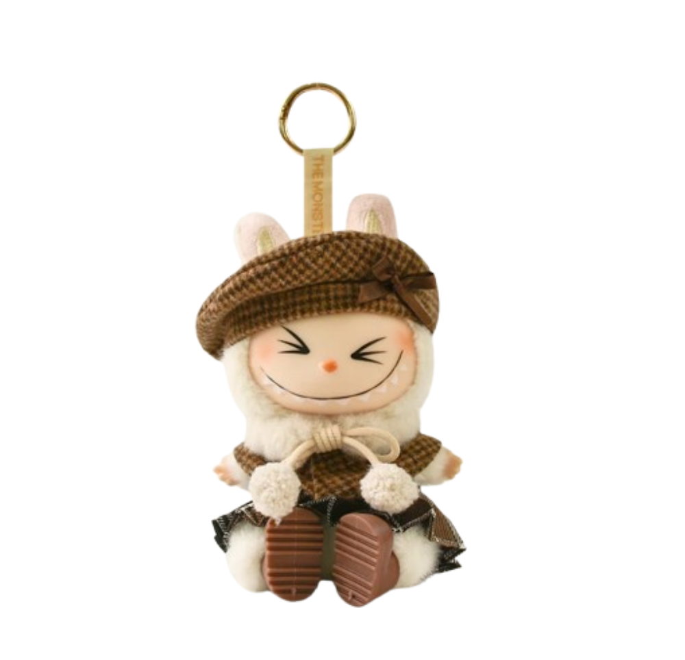 Kawaii Cartoon Labubu Sisi Plush Keychain