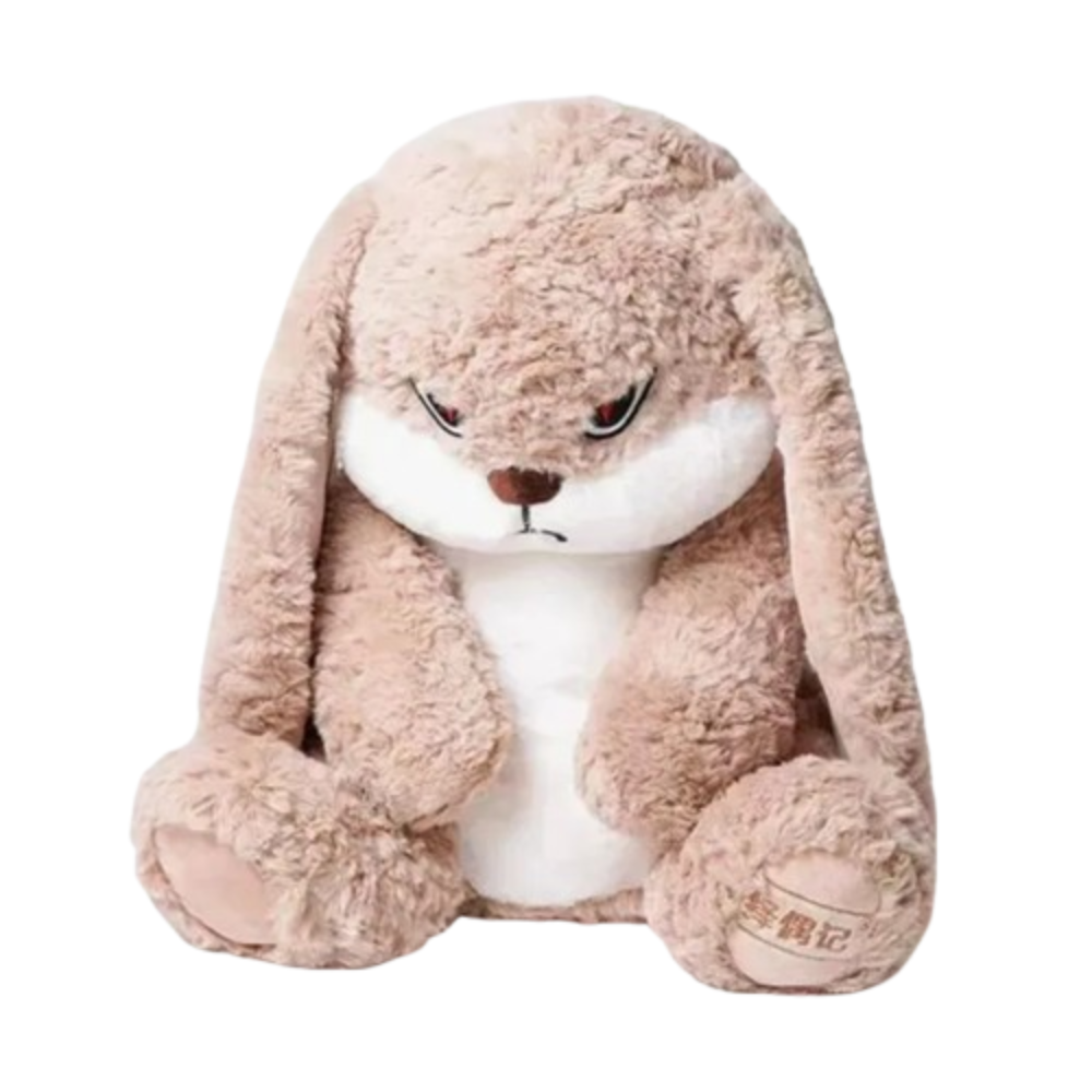 42cm Kawaii Cartoon Animal Angry Rabbit Plush Toy 42cm Kawaii Cartoon Animal Angry Rabbit Plush Toy