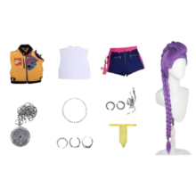 Kawaii Anime KPop Demon Hunters Rumi Costume Wig Suit Kawaii Anime KPop Demon Hunters Rumi Costume Wig Suit