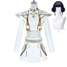 Kawaii Anime KPop Demon Hunters Zoey Cosplay Costume Suit With Wig Kawaii Anime KPop Demon Hunters Zoey Cosplay Costume Suit With Wig