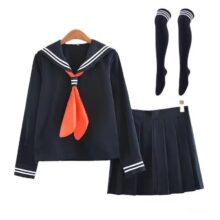 4pcs Anime Kawaii My Hero Academia Himiko Toga Cosplay Costume Navy Set 4pcs Anime Kawaii My Hero Academia Himiko Toga Cosplay Costume Navy Set