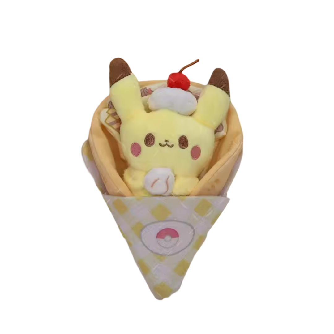 Cartoon Kawaii Pokemon Pikachu Plush Keychain