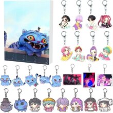 24Pcs Christmas Advent Calendar Kpop Demon Hunters Acrylic Kawaii Keychain 24Pcs Christmas Advent Calendar Kpop Demon Hunters Acrylic Kawaii Keychain