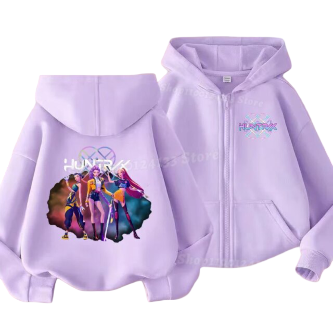 Anime KPop Demon Hunters Kawaii Character Jacket Anime KPop Demon Hunters Kawaii Character Jacket