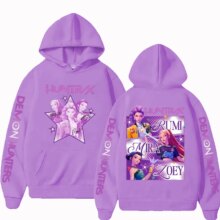Kpop Demon Hunters Fanmerch Mira Rumi Zoey Huntrix Hoodie Harajuku Pullover Tops Man Woman Sweatshirt Fans Gift Kpop Demon Hunters Fanmerch Mira Rumi Zoey Huntrix Hoodie Harajuku Pullover Tops Man Woman Sweatshirt Fans Gift