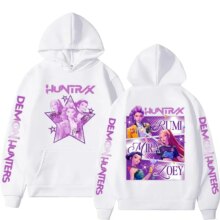 Kpop Demon Hunters Fanmerch Mira Rumi Zoey Huntrix Hoodie Harajuku Pullover Tops Man Woman Sweatshirt Fans Gift Kpop Demon Hunters Fanmerch Mira Rumi Zoey Huntrix Hoodie Harajuku Pullover Tops Man Woman Sweatshirt Fans Gift