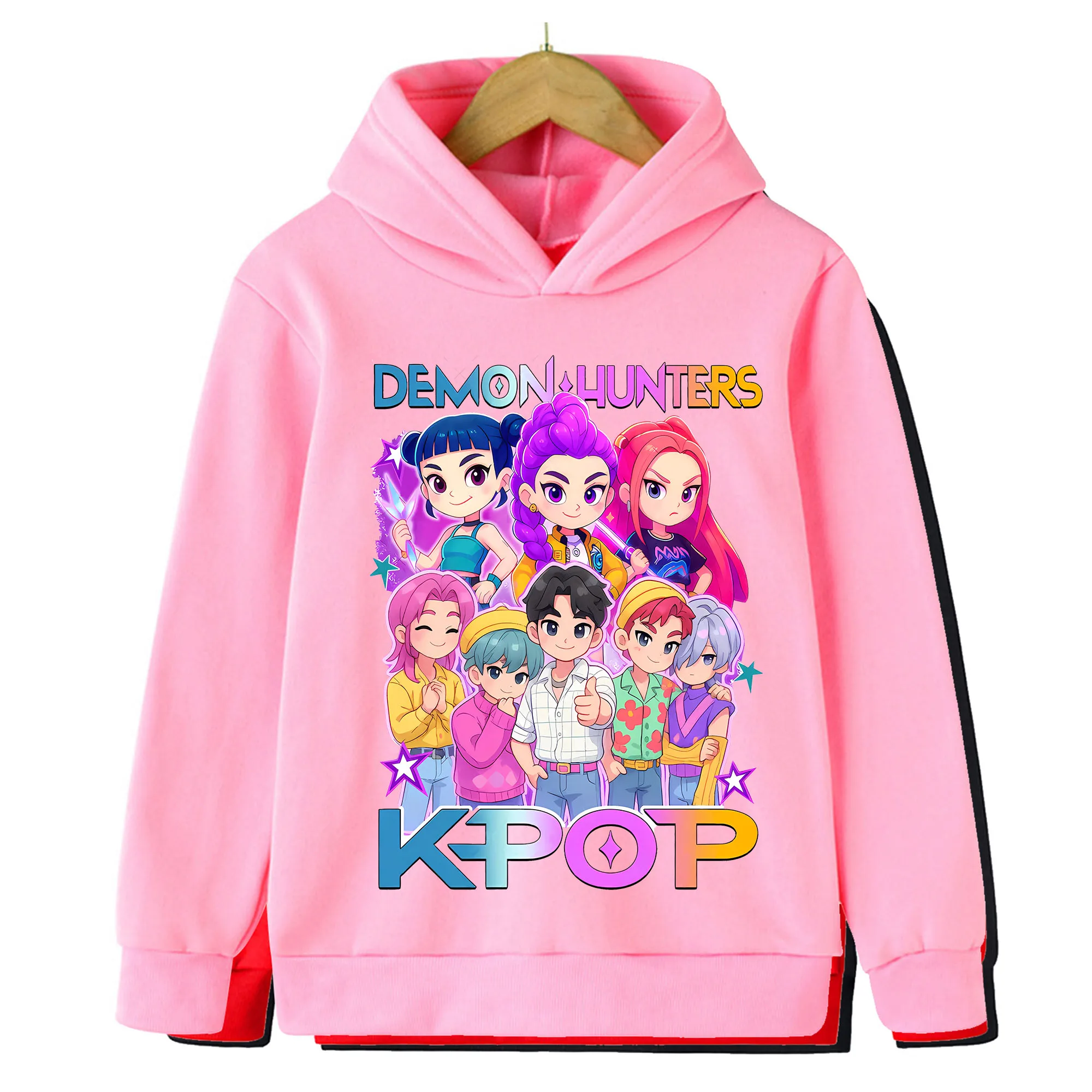 Anime KPop Demon Hunters Kawaii Sweatshirt For Children Anime KPop Demon Hunters Kawaii Sweatshirt For Children
