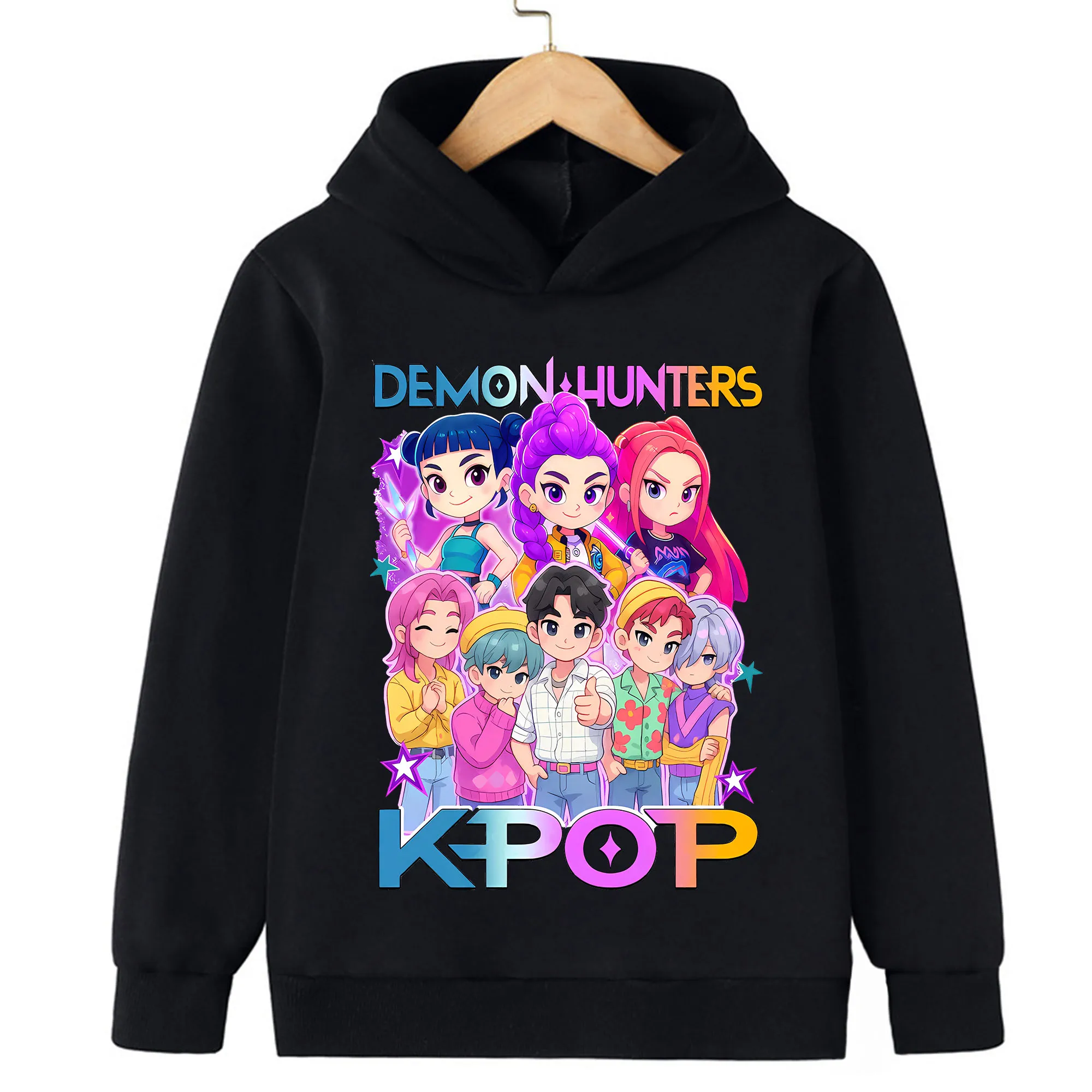 Anime Kawaii KPop Demon Hunters Sweatshirt For Children