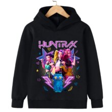 Anime Kawaii KPop Demon Hunters HUNTR/X Sweatshirt For Children Anime Kawaii KPop Demon Hunters HUNTR/X Sweatshirt For Children