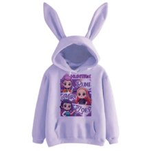 Kawaii Halloween KPop Demon Hunters Long Sleeve Rabbit Ears Hoodies Kawaii Halloween KPop Demon Hunters Long Sleeve Rabbit Ears Hoodies