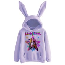 Halloween Kawaii KPop Demon Hunters Character Long Sleeve Rabbit Ears Hoodies Halloween Kawaii KPop Demon Hunters Character Long Sleeve Rabbit Ears Hoodies