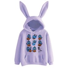 Kawaii Halloween KPop Demon Hunters Derpy Tiger Rabbit Ears Hoodies Kawaii Halloween KPop Demon Hunters Derpy Tiger Rabbit Ears Hoodies