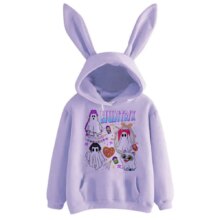 Kawaii Halloween KPop Demon Hunters Character Anime Rabbit Ears Hoodies Kawaii Halloween KPop Demon Hunters Character Anime Rabbit Ears Hoodies