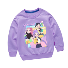 Kawaii Anime KPop Demon Hunters Printed Polyester Sweatshirt Kawaii Anime KPop Demon Hunters Printed Polyester Sweatshirt