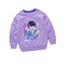 KPop Demon Hunters Printed Kawaii Polyester Sweatshirt KPop Demon Hunters Printed Kawaii Polyester Sweatshirt