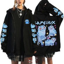 New Kpop Demon Hunters Cute Tiger Printed Zipper Hooded Fashion Women Men Sweatshirt Casual Sport Zipper Hoodie Long Sleeve Top New Kpop Demon Hunters Cute Tiger Printed Zipper Hooded Fashion Women Men Sweatshirt Casual Sport Zipper Hoodie Long Sleeve Top