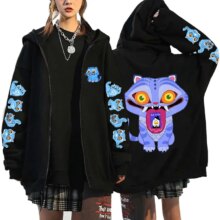 New Kpop Demon Hunters Cute Tiger Printed Zipper Hooded Fashion Women Men Sweatshirt Casual Sport Zipper Hoodie Long Sleeve Top New Kpop Demon Hunters Cute Tiger Printed Zipper Hooded Fashion Women Men Sweatshirt Casual Sport Zipper Hoodie Long Sleeve Top