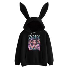 Kawaii KPop Demon Hunter Zoey Print Hoodie Kawaii KPop Demon Hunter Zoey Print Hoodie