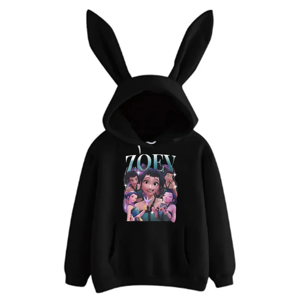 Kawaii KPop Demon Hunter Zoey Print Hoodie Kawaii KPop Demon Hunter Zoey Print Hoodie