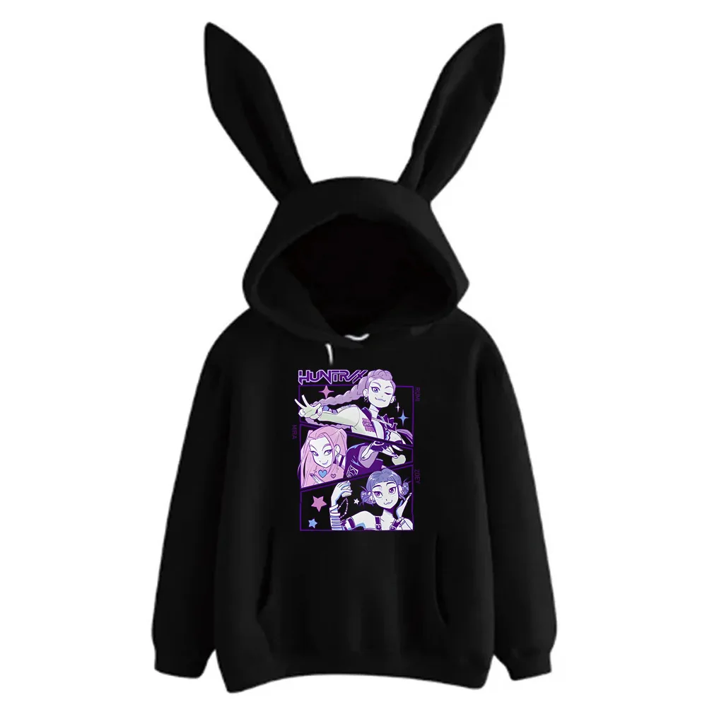 Kawaii KPop Demon Hunters Print Hoodie Kawaii KPop Demon Hunters Print Hoodie