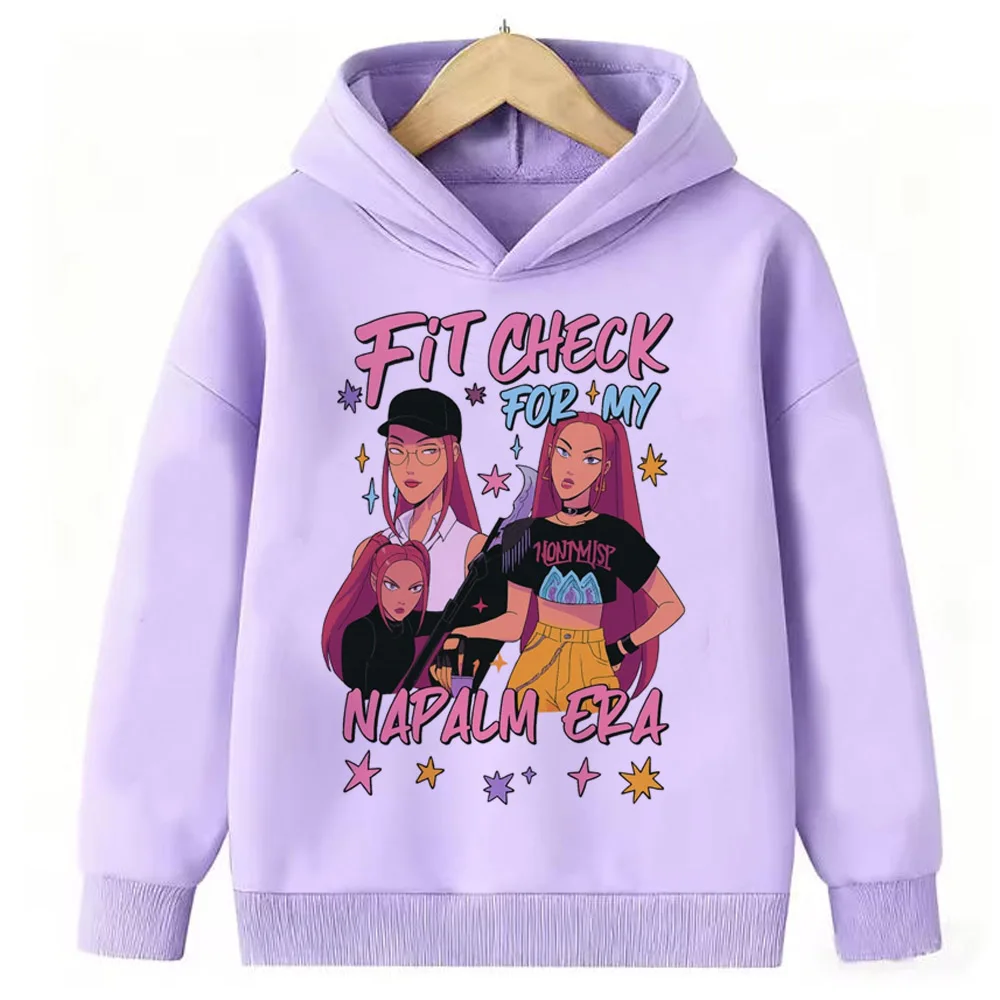 Anime KPop Demon Hunters Huntrix Kawaii Character Hoodie Anime KPop Demon Hunters Huntrix Kawaii Character Hoodie