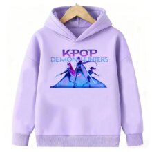 Kawaii KPop Demon Hunters Casual Hoodie Kawaii KPop Demon Hunters Casual Hoodie