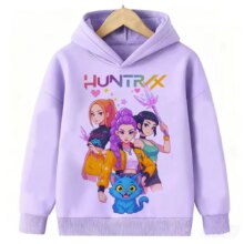 KPop Anime Demon Hunters Huntrix Character Kawaii Hoodie KPop Anime Demon Hunters Huntrix Character Kawaii Hoodie