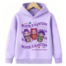 Kawaii KPop Anime Demon Hunters Casual Hoodie Kawaii KPop Anime Demon Hunters Casual Hoodie