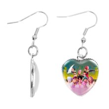 20mm Anime KPop Demon Hunters Character Kawaii Heart Earring 20mm Anime KPop Demon Hunters Character Kawaii Heart Earring