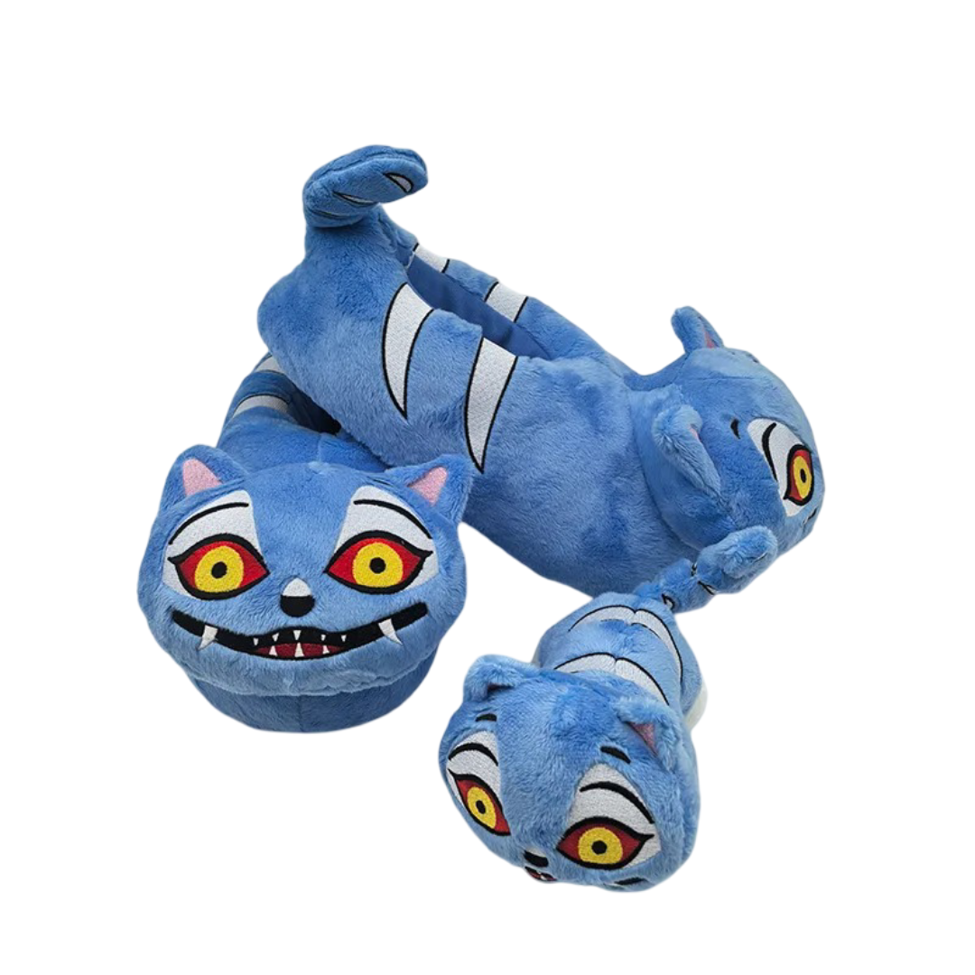 Kawaii KPop Demon Hunters Derpy Tiger Plush Shoes With Toy Kawaii KPop Demon Hunters Derpy Tiger Plush Shoes With Toy