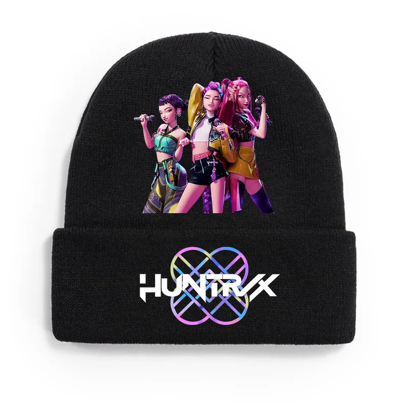 Kawaii KPop Demon Hunters Knitted Hat For Women