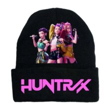 Kawaii Anime KPop Demon Hunters HUNTR/X Pattern Knitted Hat Kawaii Anime KPop Demon Hunters HUNTR/X Pattern Knitted Hat