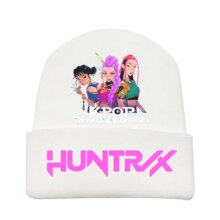 Anime Kawaii KPop Demon Hunters HUNTR/X Knitted Hat Anime Kawaii KPop Demon Hunters HUNTR/X Knitted Hat