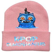 Kawaii KPop Demon Hunters HUNTR/X Print Knitted Hat Kawaii KPop Demon Hunters HUNTR/X Print Knitted Hat