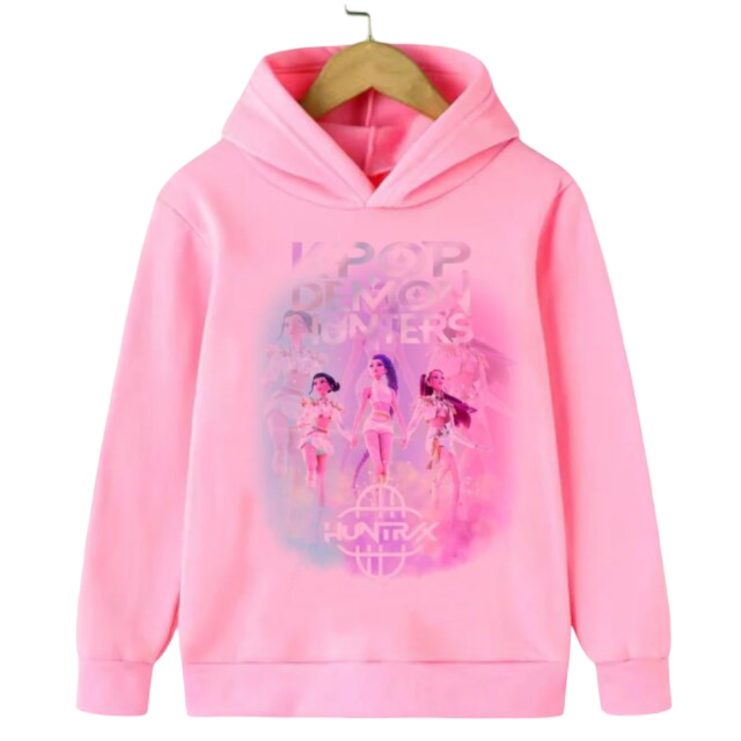 Anime KPop Demon Hunters Kawaii Character Hoodie Anime KPop Demon Hunters Kawaii Character Hoodie