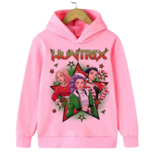 Kawaii Christmas KPop Demon Hunters Character Hoodie Kawaii Christmas KPop Demon Hunters Character Hoodie