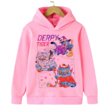 Kawaii KPop Demon Hunters Derpy Tiger Hoodie Kawaii KPop Demon Hunters Derpy Tiger Hoodie