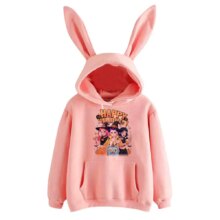 KPop Demon Hunters Happy Halloween Kawaii Rabbit Ears Hoodie KPop Demon Hunters Happy Halloween Kawaii Rabbit Ears Hoodie
