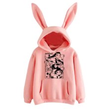 Anime KPop Demon Hunters HUNTR/X Kawaii Rabbit Ears Hoodie Anime KPop Demon Hunters HUNTR/X Kawaii Rabbit Ears Hoodie