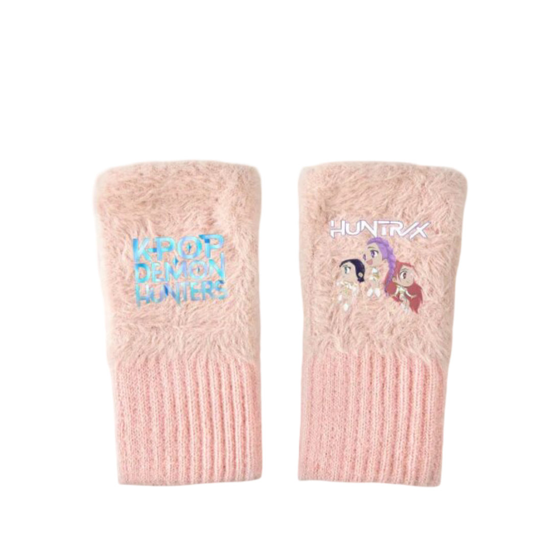 Kawaii KPop Anime Demon Hunters Huntrix Fingerless Gloves Kawaii KPop Anime Demon Hunters Huntrix Fingerless Gloves