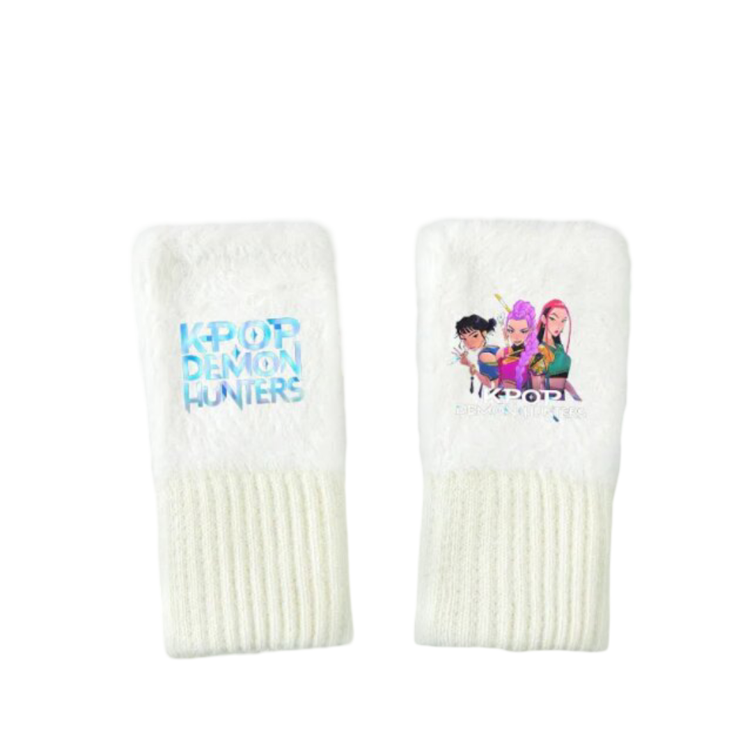 Kawaii KPop Demon Hunters Character Fingerless Gloves Kawaii KPop Demon Hunters Character Fingerless Gloves