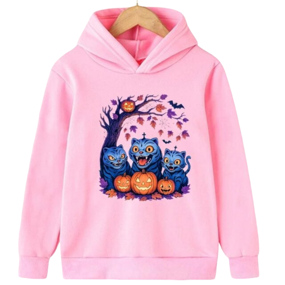 Anime Halloween KPop Demon Hunters Kawaii Derpy Tiger Hoodie Anime Halloween KPop Demon Hunters Kawaii Derpy Tiger Hoodie