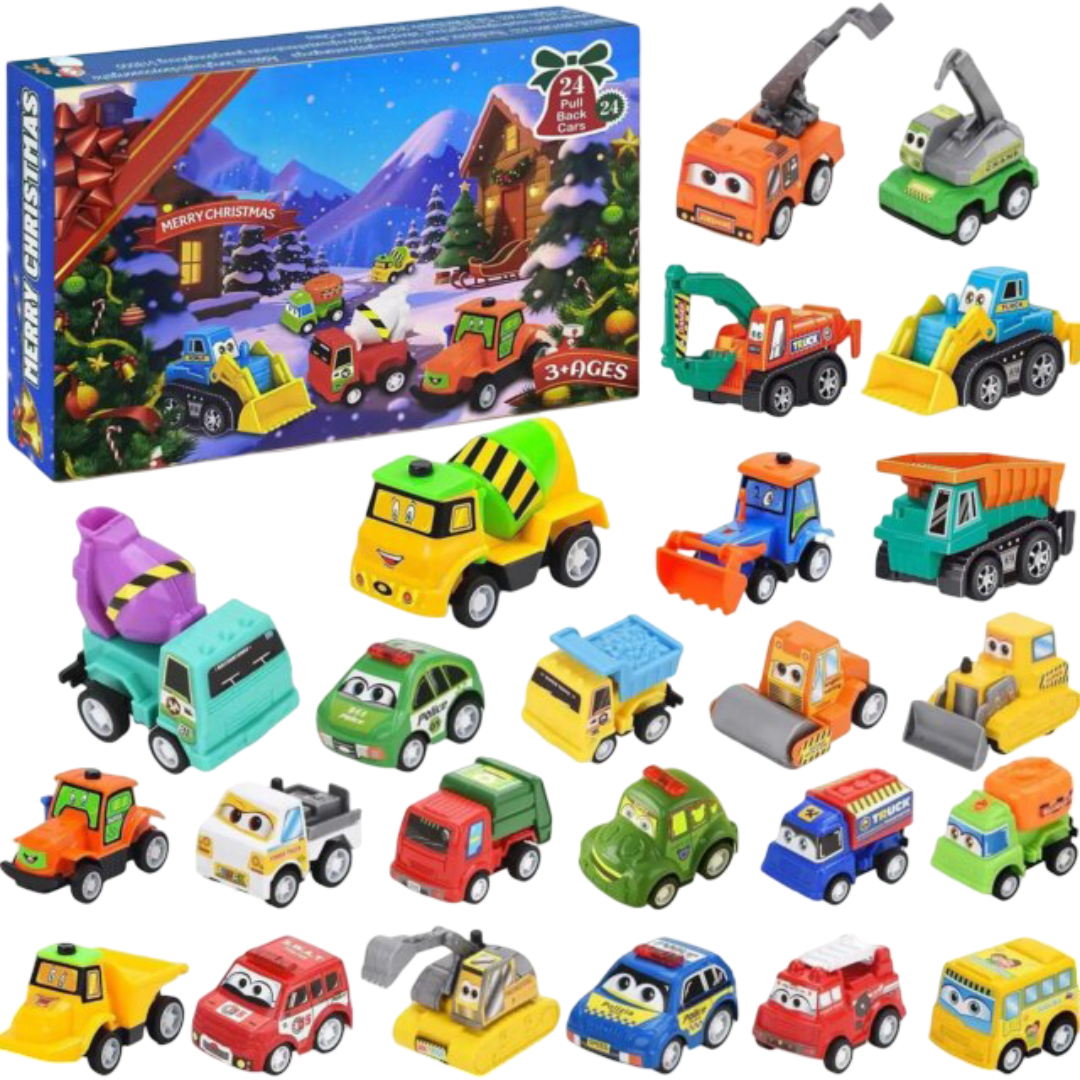 24pcs Kawaii Car Christmas Advent Calendar Toy 24pcs Kawaii Car Christmas Advent Calendar Toy