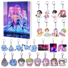 24pcs KPop Demon Hunters Kawaii Character Christmas Advent Calendar Keychain With Blind Box 24pcs KPop Demon Hunters Kawaii Character Christmas Advent Calendar Keychain With Blind Box