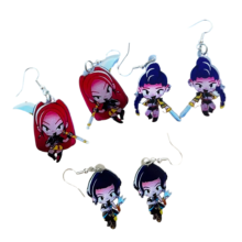 3 Pair KPop Demon Hunters Kawaii Character Acrylic Earring 3 Pair KPop Demon Hunters Kawaii Character Acrylic Earring