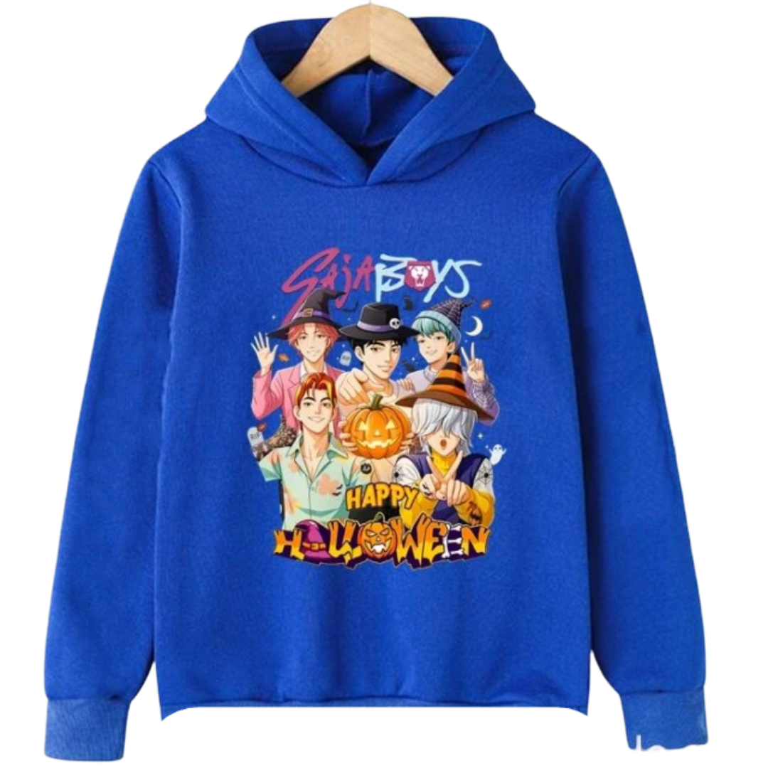 Kawaii KPop Demon Hunters Saja Boys Polyester Hoodie Kawaii KPop Demon Hunters Saja Boys Polyester Hoodie