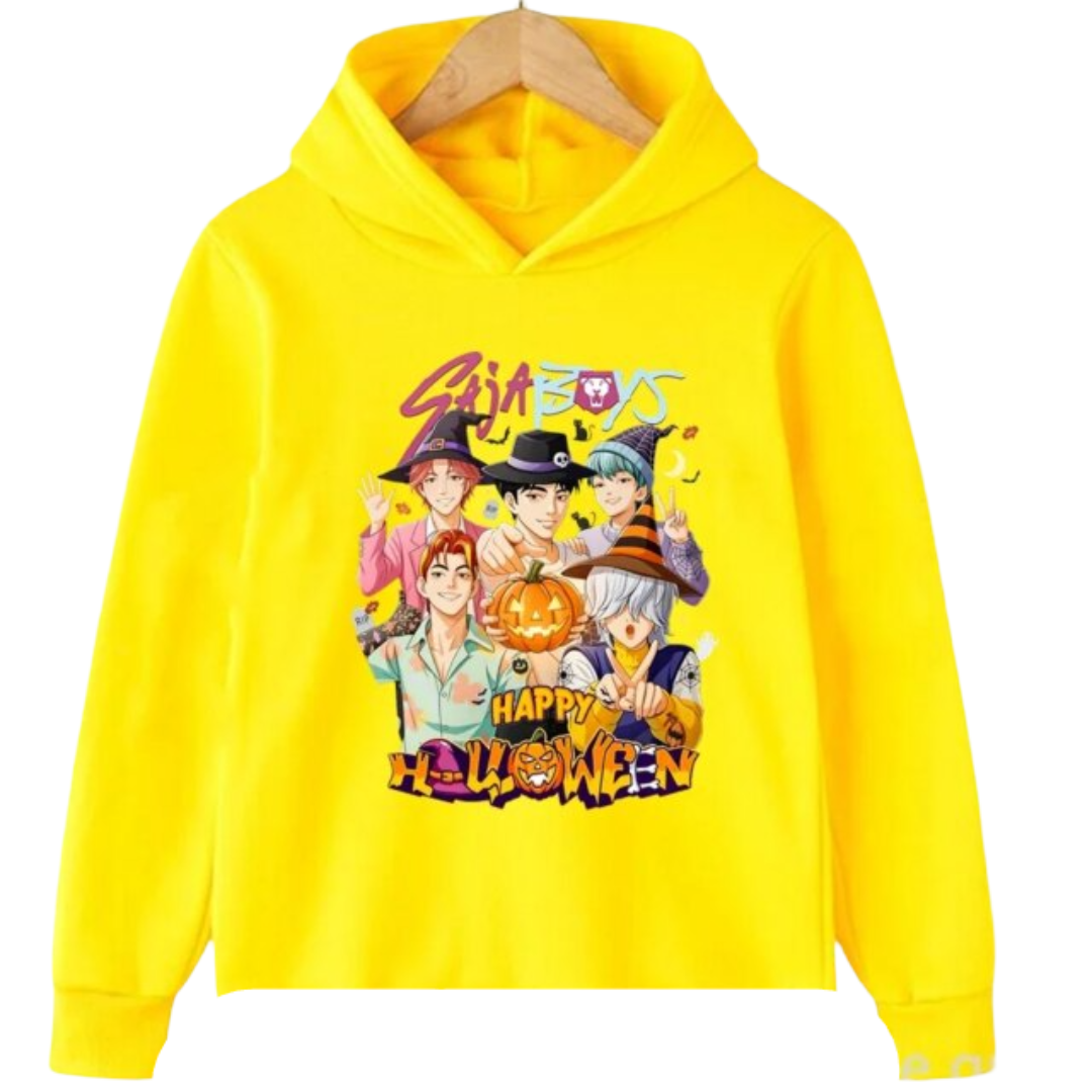 Anime KPop Demon Hunters Kawaii Saja Boys Printed Hoodie Anime KPop Demon Hunters Kawaii Saja Boys Printed Hoodie