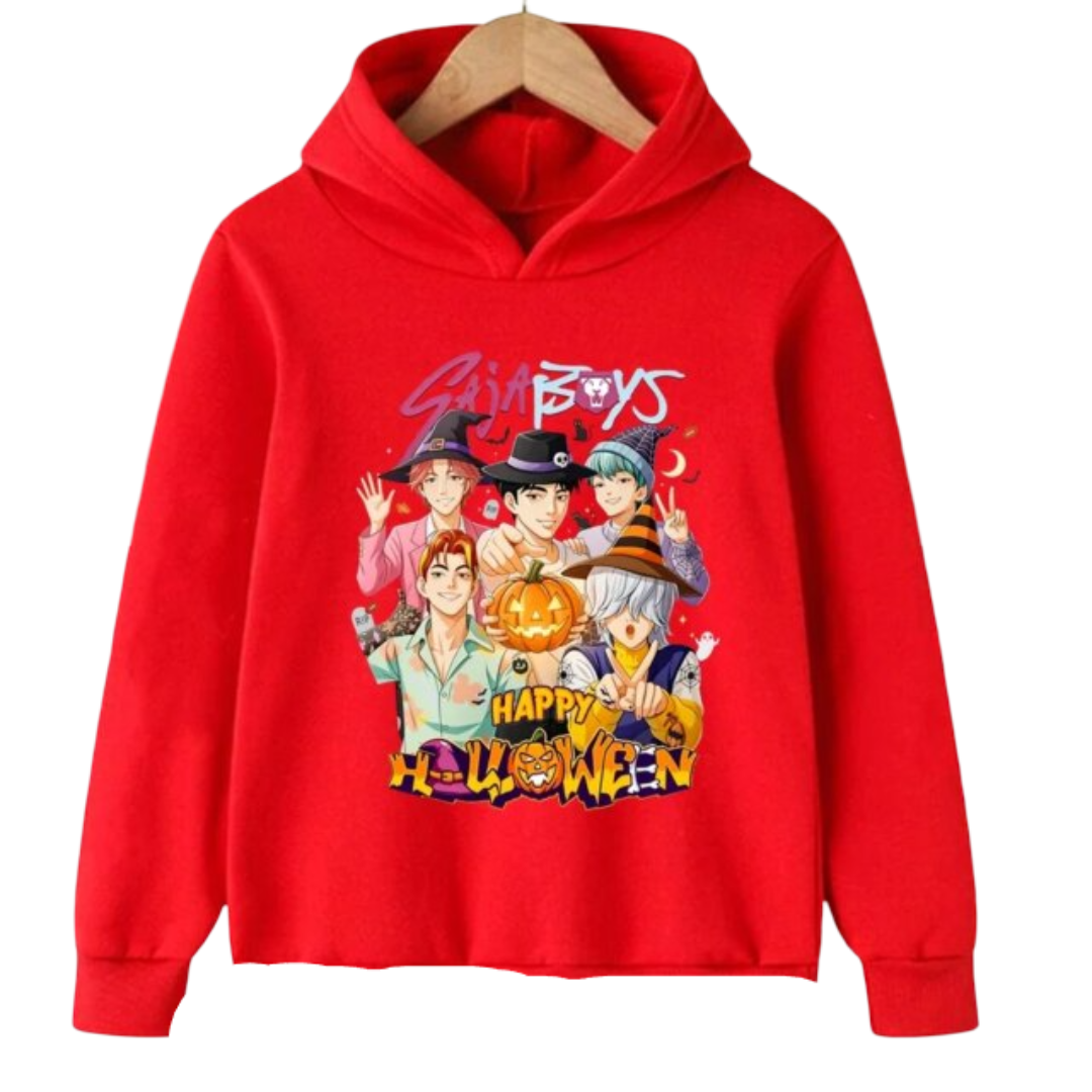 Anime Kawaii KPop Demon Hunters Saja Boys Printed Hoodie Anime Kawaii KPop Demon Hunters Saja Boys Printed Hoodie